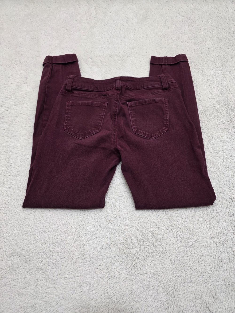 Women's Slim Jeggings - Burgundy